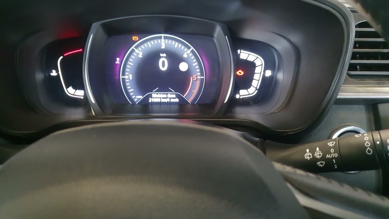 reset oil engine service Renault Kadjar mise à zéro vidange entretient