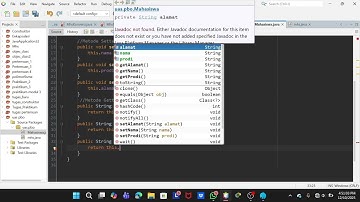 Tugas UAS Pemrograman Berorientasi Objek (Mengimplementasikan Setter dan Getter)