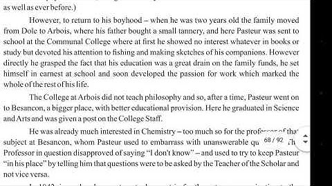 Louis Pasteur Lesson No14.12th Class.2nd year chapter #14 Louis Pasteur. Lecture #1. translation