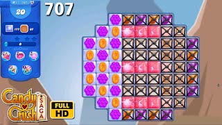 Candy Crush Saga Level-707 [NO BOOSTER] FULL HD Game Play