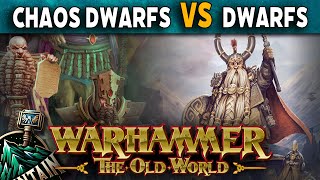 Chaos Dwarfs VS Dwarfen Mountain Holds - Warhammer The Old World Battle Report