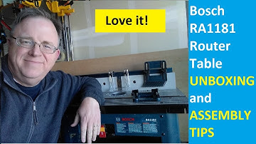 Bosch RA1181 Router Table Unboxing and Assembly Tips
