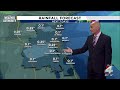 Easterly winds shift south, bringing warmer weekend conditions