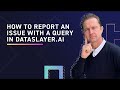 How to report an issue with a query in Dataslayer for Google Sheets