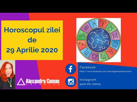 Video: Horoscopul Pentru 29 Aprilie De Walter Mercado