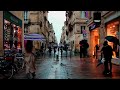 Walking in the Rain Walk [3HOURS] Bordeaux 4k France| ASMR Rain sounds for sleeping