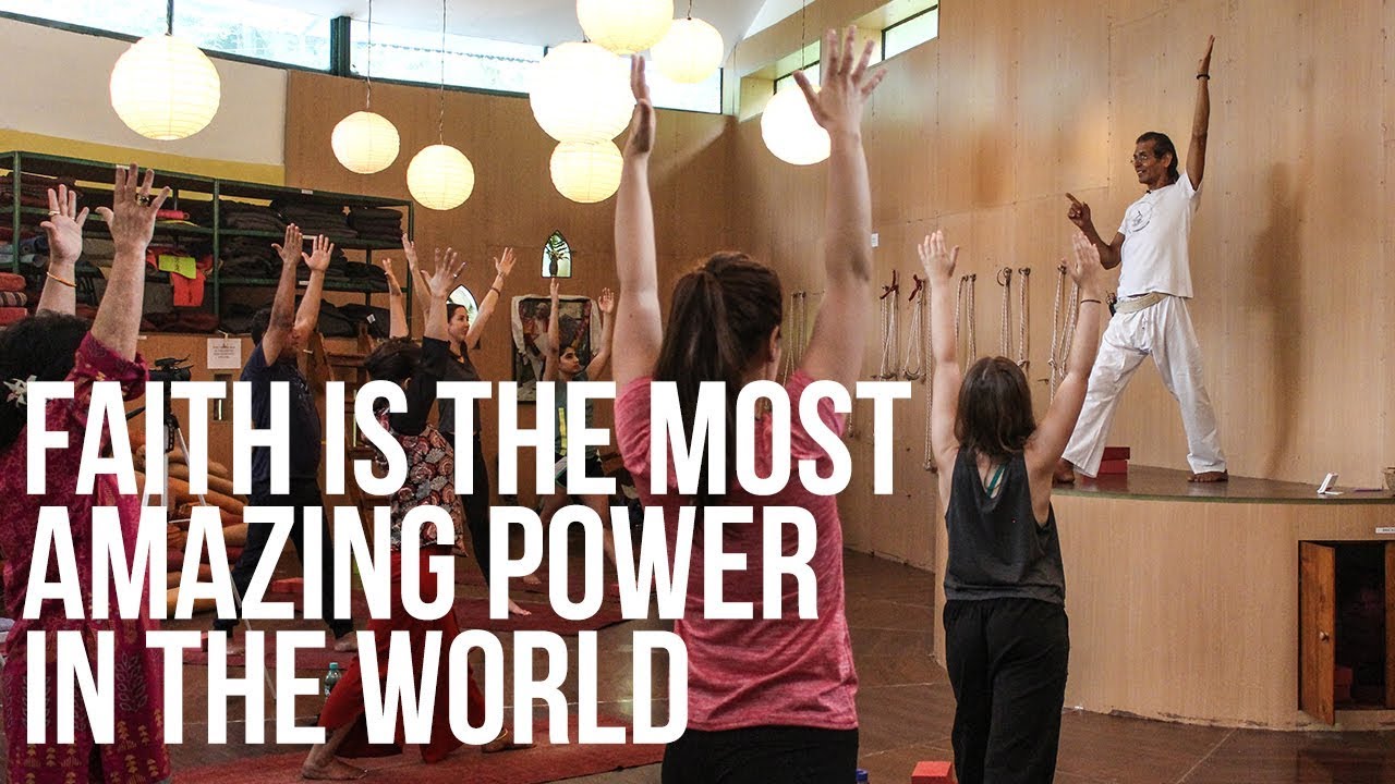 Faith is the most amazing power in the world goat yoga