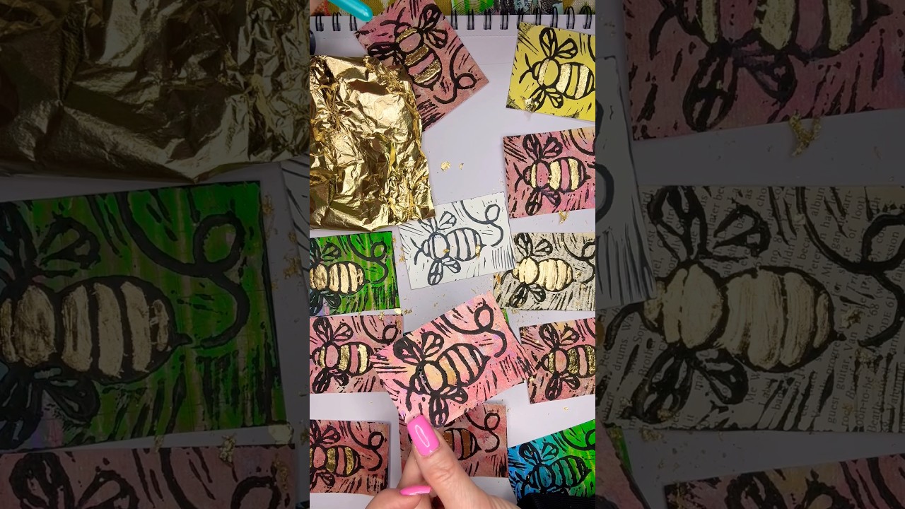 Tutorial - How To Use Gold Leaf (Bee-utiful)  