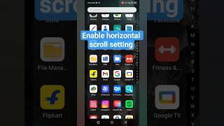 how to enable vertical scroll in oppo | infinix