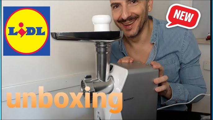 Electric Mincer lidl SilverCrest, unboxing, review, testing. Meatballs and  cookies creating. - YouTube