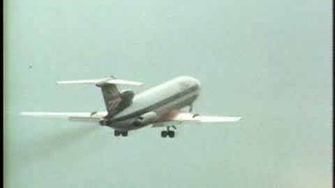 Pilot to ATC  chatter | BEA Trident Takeoff  | Red one to London | 1973