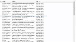 How to sort your emails into date order
