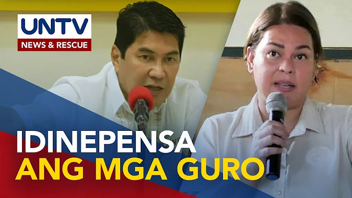 VP Sara, sinagot si DSWD Sec. Tulfo; teachers, pro...