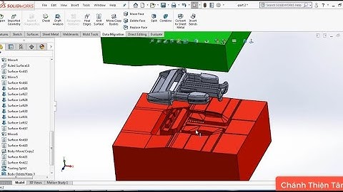 Tách khuôn thắt nhựa trong Solidworks