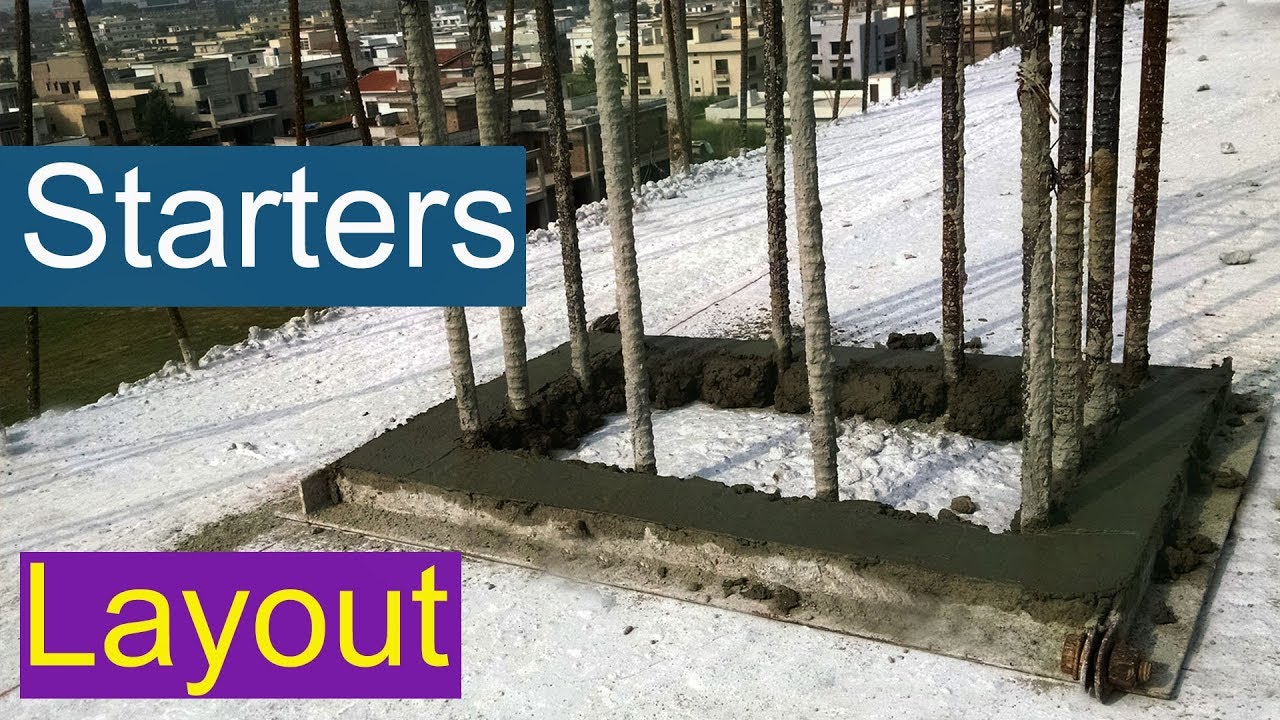 starter for RCC Column | Column Layout | RCC columns | Civil Engineering