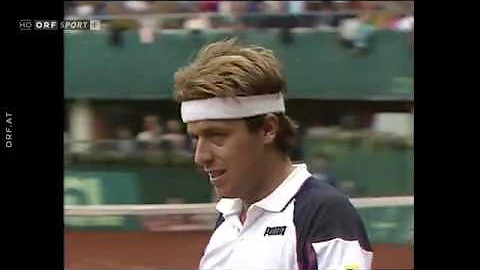 Tennis Davis Cup 1990 - Horst Skoff vs. Michael Ch...