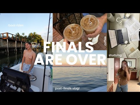 post finals vlog | getting my braces off, boating, coffee & studying