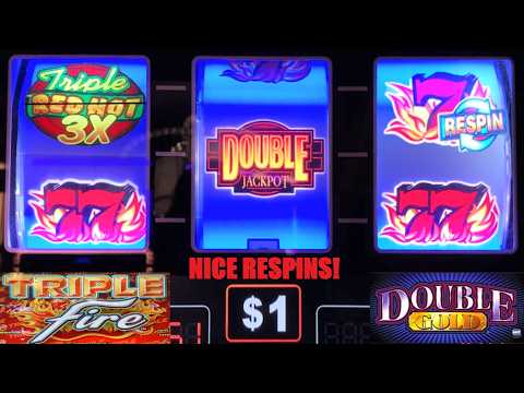 NICE Respin wins! Triple Double Jackpot Wild Respin + Double Gold + 4 Reel Triple Fire slots & more!