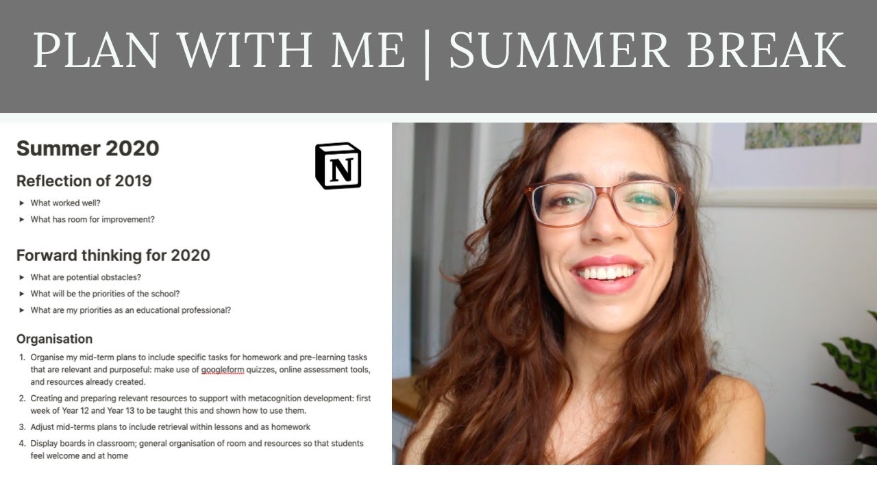 PLAN WITH ME | What to do over summer break