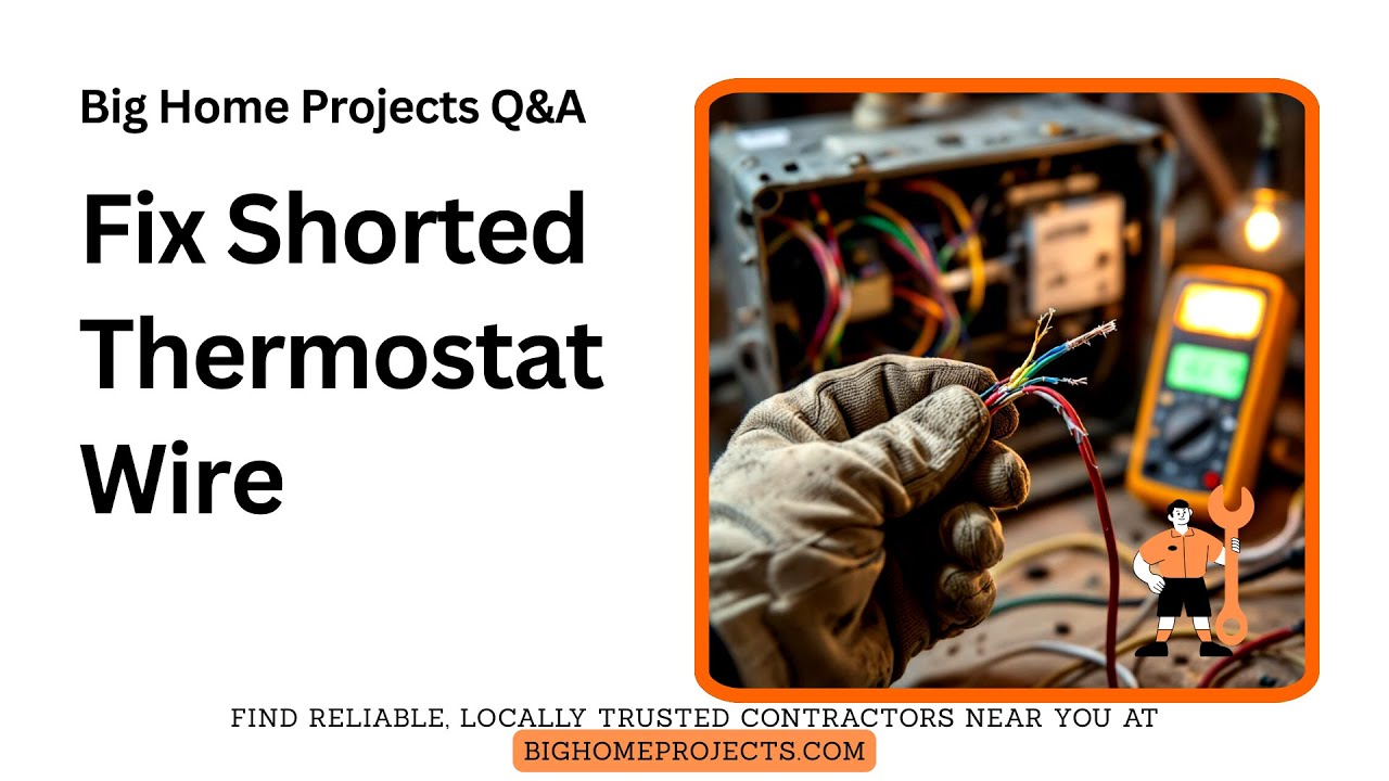 Shorted Thermostat Conductor Fixes Using Spare Wire - YouTube