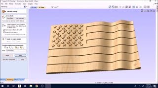 How to make Aspire model for 3d Waving American Flag