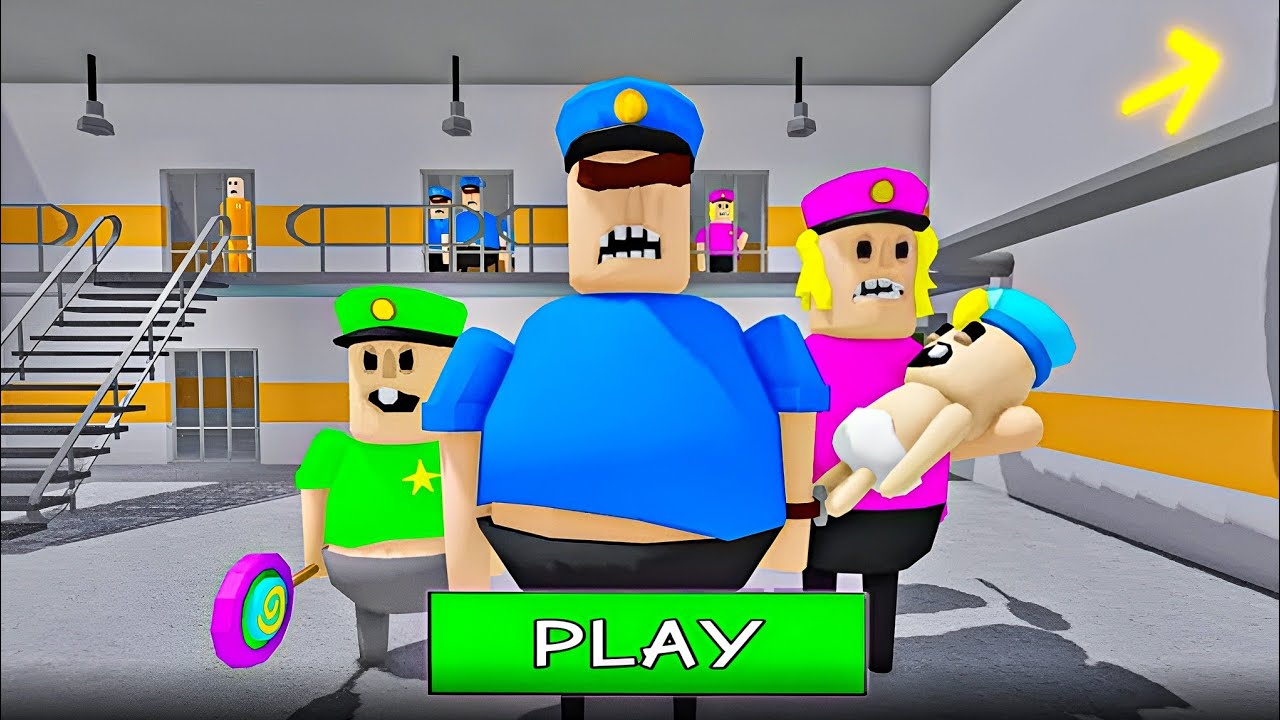 POLICE FAMILY ESCAPE PRISON RUN OBBY ROBLOX Gameplay Walkthrough - YouTube