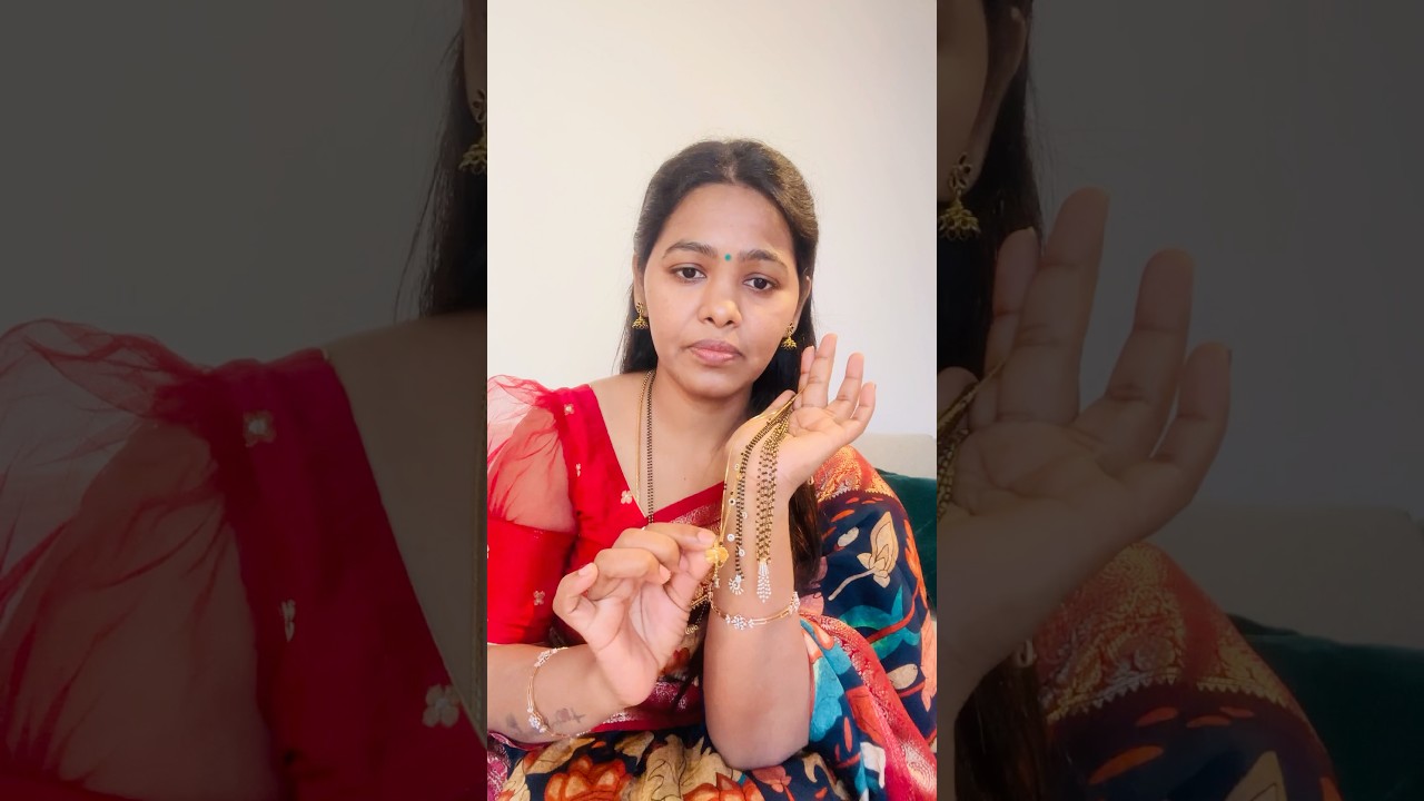 My gold jewellery collection | Black beads mangalsutra designs | 