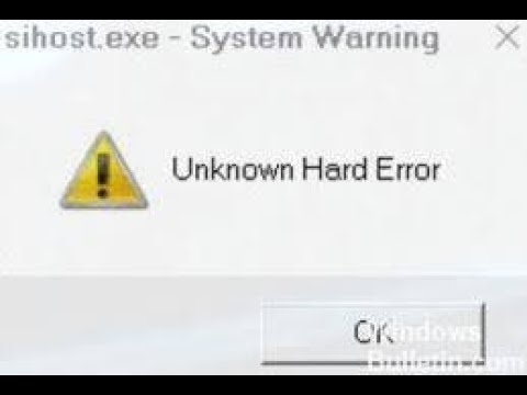 修复：Windows 10/11 中的Sihost.exe 未知硬错误- YouTube