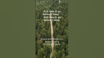 Inspirational. Miles to go before I sleep. Keep Moving through Life. Keep doing your best.