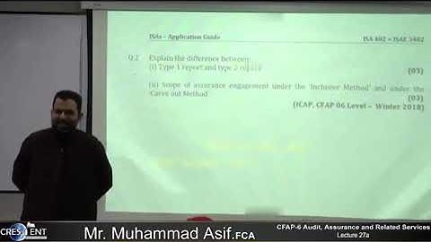 CFAP 06 | Lecture 27 |  Sir Asif | December 24 | Audit , Assurance and Related Services