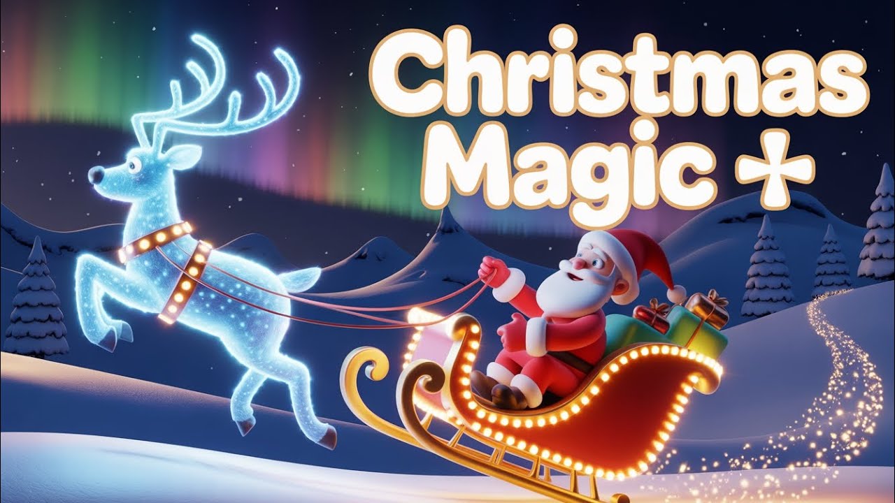Christmas Magic 🎄✨ | Santa’s Magical Sleigh Ride | Kidzyo TV