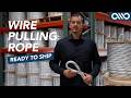 Wire Pulling Rope | Made in Michigan, Tested for Strength & Ready to Ship