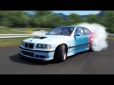 Assetto Corsa BMW E36 M3 1JZ Drift at Drift Playground - YouTube