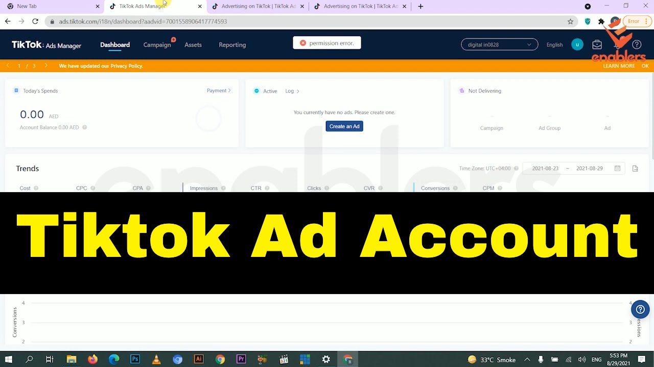 How to create Tiktok Ad Account & TikTok Business Manager from Pakistan ...