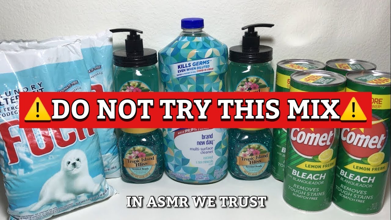 ⚠️Mustard Gas Reaction | Lysol Coconut Sea Minerals, Lemon Comet, Foca, Hand Soap & Gel Beads