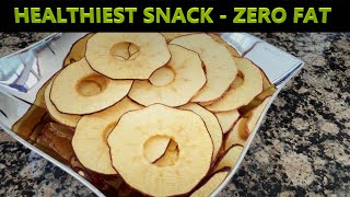 HOW TO MAKE THE BEST APPLE CHIPS THE EASY WAY I DEHYDRATED APPLES | FATFREE SNACK | HEALTHY FOOD