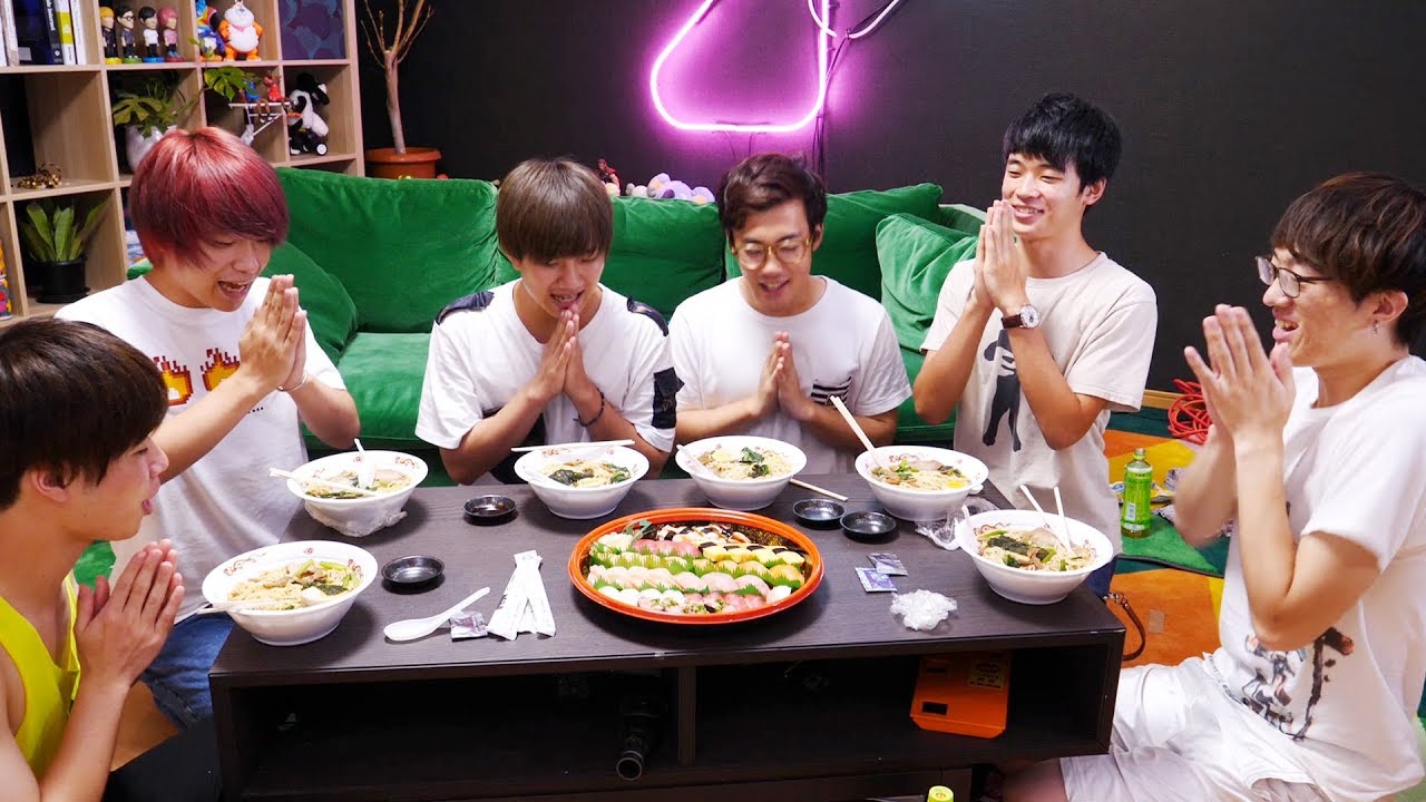 「すしらーめん」と食べる「寿司とラーメン」