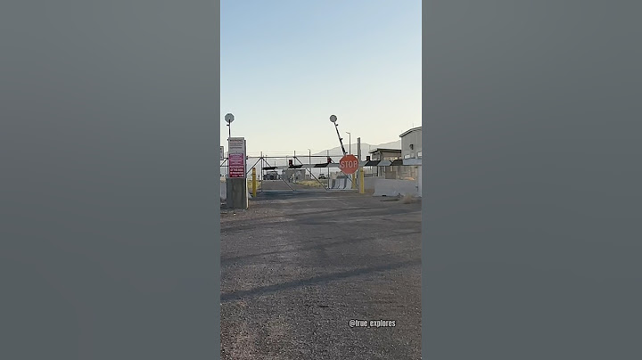 Area 51 back gate (I set off the alarms) 😬🛸
