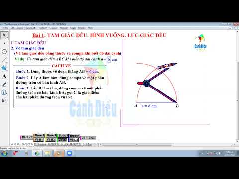 Video Vẽ tam giác đều toán 6 cánh diều Thangsptoan - YouTube