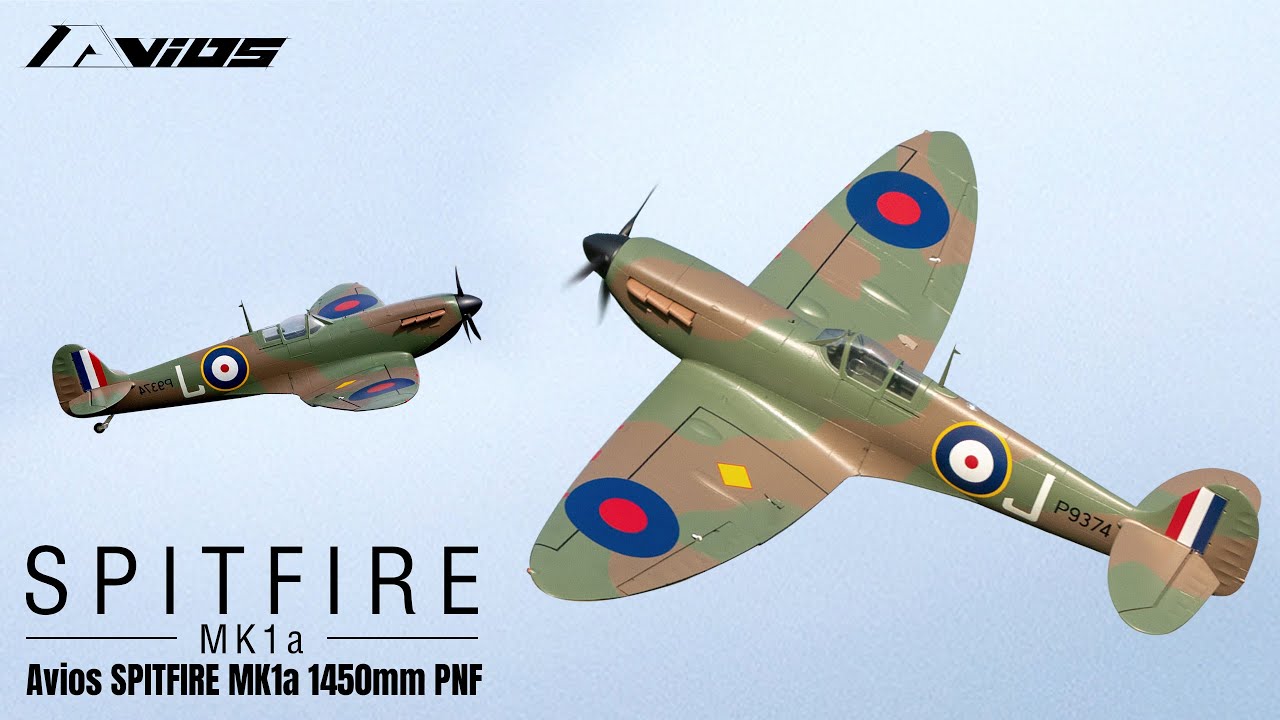 Avios Spitfire MK1a 1450mm PNF - A WWII Legend Recreated! - YouTube