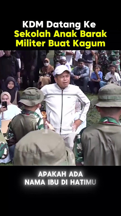 Kang Dedi Mulyadi Datang Ke Sekolah Anak Barak Militer Buat Kagum KDM & Orang Tua #dedimulyadi #kdm