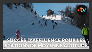 Succès d'affluence pour les stations de ski de moyenne altitude, neige et soleil font bon ménage