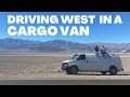 Empty cargo van camping