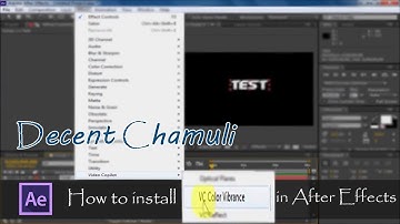 How to install VC Color Vibrance Plugin in Adobe After Effects CS5, CS6 & CC