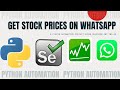 getting stock prices notified on mobile | Python Automation Ideas: