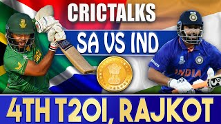 Live: IND Vs SA 4th T20I, Rajkot | CRICTALKS | TOSS & PRE-MATCH | 2022 Series