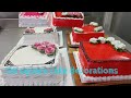 Six square cake decorations  icing cake decorations  ashokan chalil