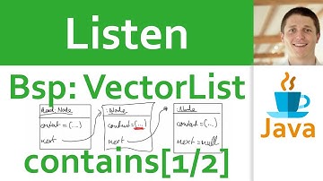 💻 JAVA | Listen 07 - einfach verkettete Liste: VectorList mit Operation contains [1/2] (Aufgabe)