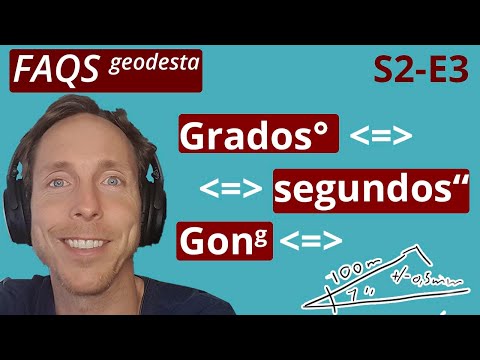 Grados arco segundo, gonios, cc, todas las conversiones para que nunca mas se confunda