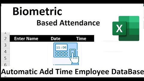 How can make Bio-Matric Attendance in Excel via Pivot Table